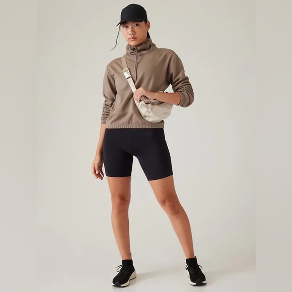 Athleta Triumph Funnel Neck Sweatshirt Womens Size Large Pullover In - Picture 15 of 16